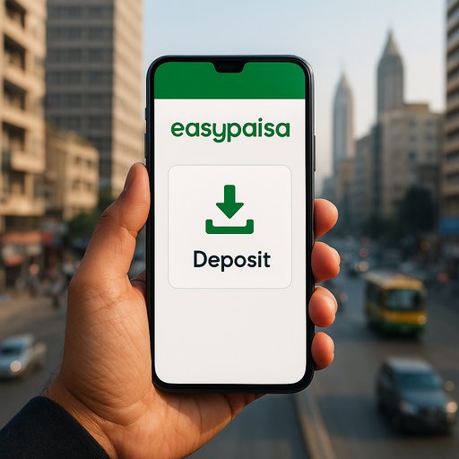 EasyPaisa payment option shown on a mobile screen, highlighting quick deposits for Pakistani players. The image conveys secure, everyday money transfers and accessibility in urban centers like Karachi and Lahore.